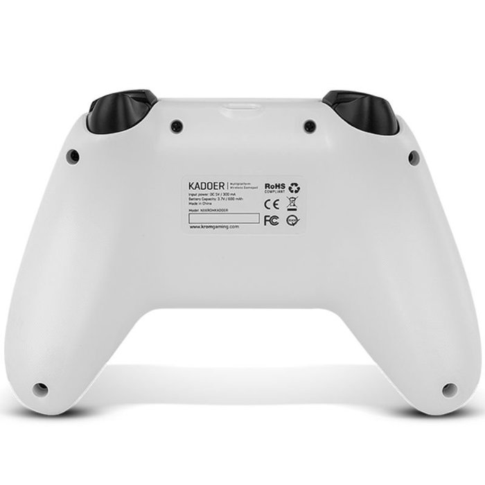 Krom Kadoer Gamepad Inalámbrico Blanco